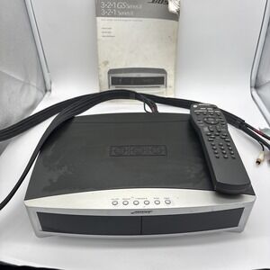 BOSE AV 3-2-1 SERIES II MEDIA CENTER RECEIVER DVD CD PLAYER With Remote & Manual